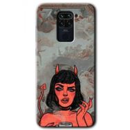 Xiaomi Redmi Note 9 Devil Girl Baskılı Uyumlu Silikon Kılıf