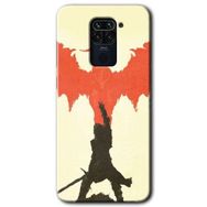 Xiaomi Redmi Note 9 Dragon Hunter 1 Baskılı Uyumlu Silikon Kılıf