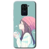 Xiaomi Redmi Note 9 Happy Girl Baskılı Uyumlu Silikon Kılıf