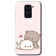 Xiaomi Redmi Note 9 Kedi Aşkı Baskılı Uyumlu Silikon Kılıf