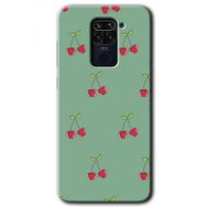 Xiaomi Redmi Note 9 Kiraz Berry Baskılı Uyumlu Silikon Kılıf