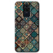 Xiaomi Redmi Note 9 Mandala Desen Baskılı Uyumlu Silikon Kılıf