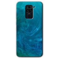 Xiaomi Redmi Note 9 Mavi Aura Baskılı Uyumlu Silikon Kılıf