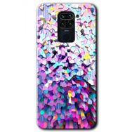 Xiaomi Redmi Note 9 Mosaic Fragments Colorfull Baskılı Uyumlu Silikon Kılıf