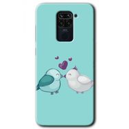 Xiaomi Redmi Note 9 Mutlu Kuşlar Baskılı Uyumlu Silikon Kılıf