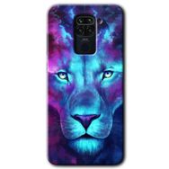 Xiaomi Redmi Note 9 Neon Lion Baskılı Uyumlu Silikon Kılıf