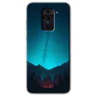 Xiaomi Redmi Note 9 Night Fores Mount Baskılı Uyumlu Silikon Kılıf
