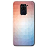 Xiaomi Redmi Note 9 Polygon Graident 3 Baskılı Uyumlu Silikon Kılıf