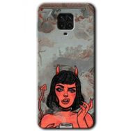 Xiaomi Redmi Note 9 Pro Devil Girl Baskılı Uyumlu Silikon Kılıf
