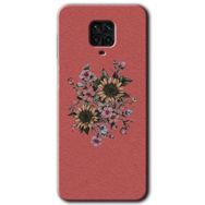 Xiaomi Redmi Note 9 Pro Retro Çiçek Baskılı Uyumlu Silikon Kılıf