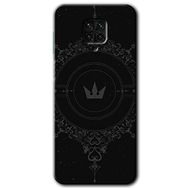 Xiaomi Redmi Note 9 Pro Siyah Mandala 1 Baskılı Uyumlu Silikon Kılıf