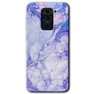Xiaomi Redmi Note 9 Spots Lilac Baskılı Uyumlu Silikon Kılıf