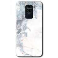 Xiaomi Redmi Note 9 White Marble Baskılı Uyumlu Silikon Kılıf
