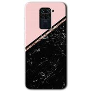 Xiaomi Redmi Note 9 Yarım Mermer Baskılı Uyumlu Silikon Kılıf