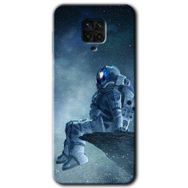 Xiaomi Redmi Note 9S Astronot Yalnızlığı Baskılı Uyumlu Silikon Kılıf