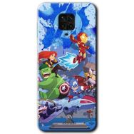 Xiaomi Redmi Note 9S Avengers Cartoon Baskılı Uyumlu Silikon Kılıf
