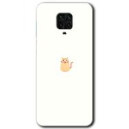 Xiaomi Redmi Note 9S Cat Minimalism Baskılı Uyumlu Silikon Kılıf