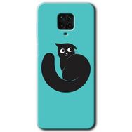 Xiaomi Redmi Note 9S Cat Vector Baskılı Uyumlu Silikon Kılıf