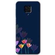 Xiaomi Redmi Note 9S Çizim Çiçekleri Baskılı Uyumlu Silikon Kılıf