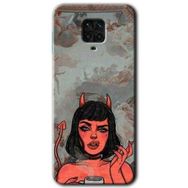 Xiaomi Redmi Note 9S Devil Girl Baskılı Uyumlu Silikon Kılıf