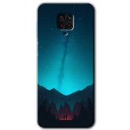 Xiaomi Redmi Note 9S Night Fores Mount Baskılı Uyumlu Silikon Kılıf