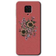 Xiaomi Redmi Note 9S Retro Çiçek Baskılı Uyumlu Silikon Kılıf