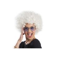 Xnews Beyaz Renk Kıvırcık Afro Bonus Peruk