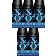 Xo Men-Erkek Absolute Blue 5x150 ml Deodorant