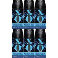 Xo Men-Erkek Absolute Blue 6x150 ml Deodorant
