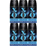 Xo Men-Erkek Absolute Blue 6x150 ml Deodorant