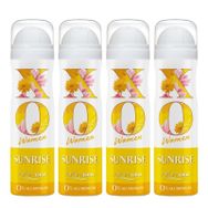 Xo Sunrise 4x150 ml Kadın Sprey Deodorant