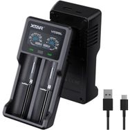 Xtar VC2SL LCD Ekran Şarj Edilebilir Piller İçin Hızlı Akıllı Şarj Cihazı