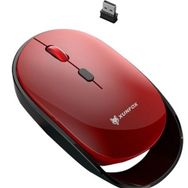 Xunsvfox 1600 Dpi 2.4g + Bluetooth Siyah Kırmızı 6-Tuşları Şarj Sessiz Kablosuz Fare