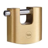 Yale Y114B/60/114/1 60 mm Oval Kayar Pimli Pirinç Sarı Asma Kilit
