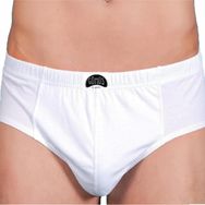 Yaren Tuhafiye 12'li Paket Gümüş Erkek Battal Beden Penye Slip Külot Beyaz