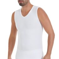 Yaren Tuhafiye 380 6 Adet Beyaz Yıldız Sıfır Kollu V Yaka Erkek Fanila Atlet