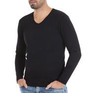 Yaren Tuhafiye Fanila Siyah 351 6 Adet Yıldız Erkek Likralı Uzun Kollu T-Shirt