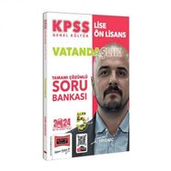 Yargı 2024 KPSS Lise Ön Lisans 5Yüz Vatandaşlık Tamamı Çözümlü Soru Bankası