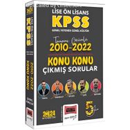 Yargı 2024 KPSS Lise Ön Lisans Genel Yetenek Genel Kültür 2010-2022 Tamamı Çözümlü Konu Konu Çıkmış Sorular