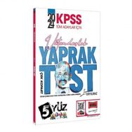 Yargı Yayınları - 2024 KPSS Tüm Adaylar İçin 5 Yüz Vatandaşlık Çek Kopart Yaprak Test
