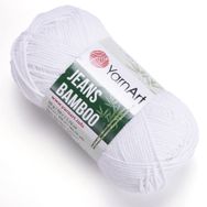 Yarnart Jeans Bamboo 101 Beyaz İplik