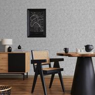 Yasham 11538-5 Papro Gri 52 cm 10 mt Desenli Duvar Kağıdı