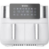 Yasomi Y80 Beyaz 8 lt 2850W Çift Hazneli ve Çift Motorlu Dokunmatik Airfryer