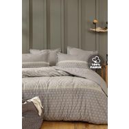 Yataş Amora 160x220 cm Gri Tek Kişilik Nevresim Takımı
