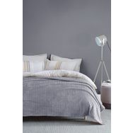 Yataş Bedding Holly Wellsoft Gri Çift Kişilik Battaniye Set