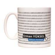 Yazılımcı Coder Kişiye İsme Özel Meslek Kupa Bardak