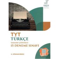 Yazıt Yayınları TYT Türkçe Tamamı Çözümlü 15 Deneme