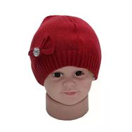 Yazlık Kız Bebek Merserize Bere Bordo 3932