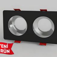 Ycl Yc-2015 Dekoratif Modern Siyah Sıva Altı Spot Kasa