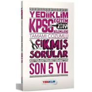 Yediiklim Yayınları 2019 KPSS Eğitim Bilimleri Tamamı Çözümlü Son 5 Yıl Tamamı Çözümlü Çıkmış Sorular
